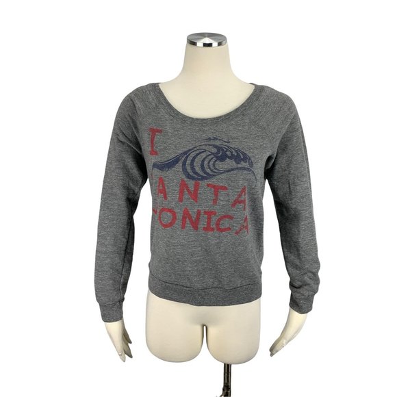 American Eagle Medium Sweatshirt Top Santa Monica Soft Comfort Athleisure - Picture 1 of 5